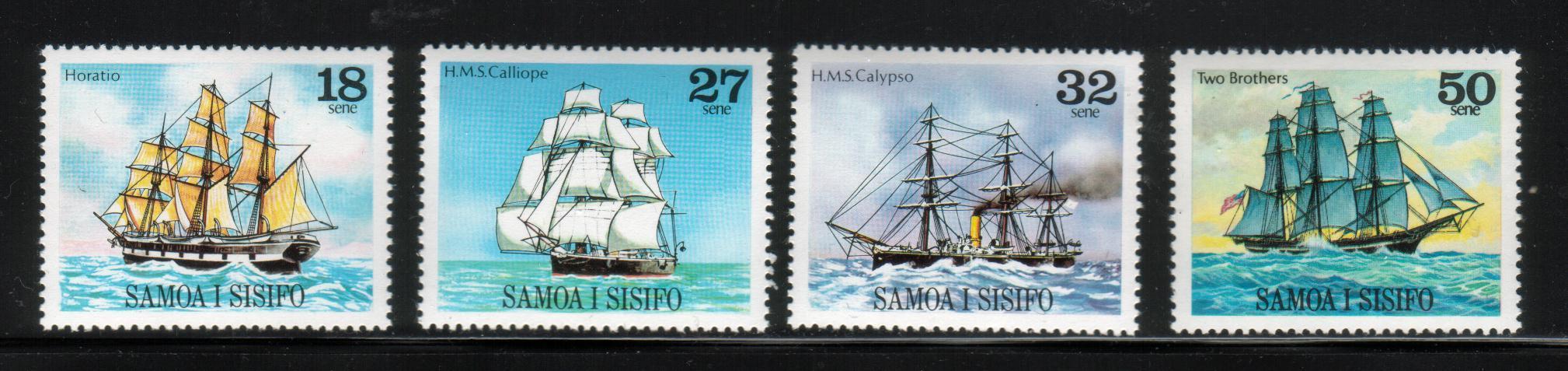 SAMOA 1981 SHIPS SET OF 4 NHM - Samoa (Staat)