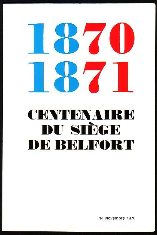 (tirage 600) Encart De Luxe BELFORT (n°1660) - 1970-1979