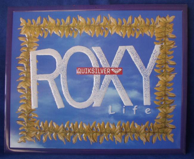 Plaque Métal "QUIKSILVER" Roxy. - Plaques En Tôle (après 1960)