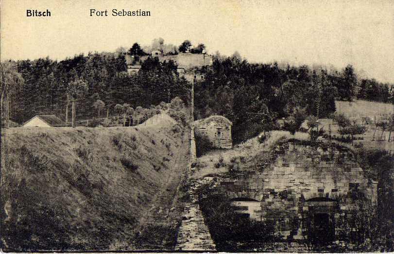 BITCHE--Fort  Sebastian   (gros Plan) Par A.Levy - Bitche