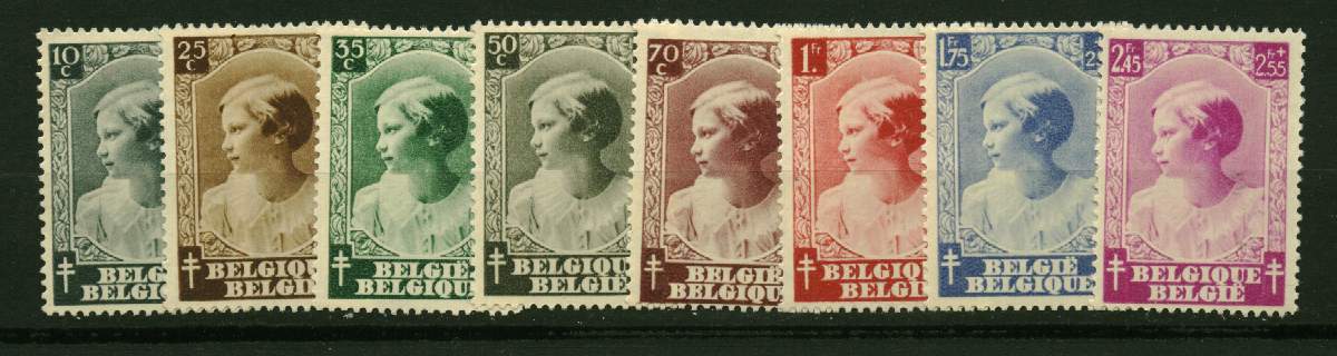 Belgique. Série *  N° 458 à 465  Effigie De La Princesse Joséphine-Charlotte - Unused Stamps