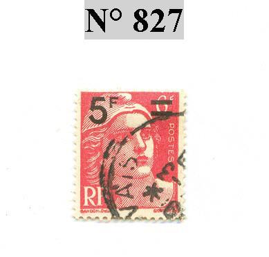 1949 N° 827 - 1945-54 Marianne De Gandon