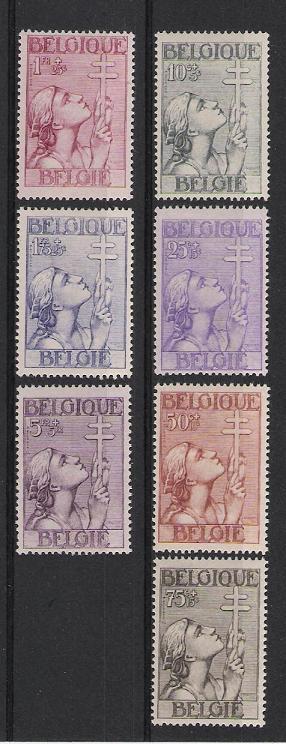 Belgie OCB 377 / 383 (*) - Ungebraucht