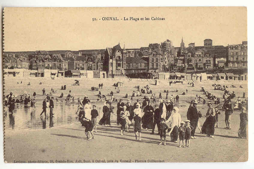 F486 -  ONIVAL - La Plage Et Les Cabines - Onival