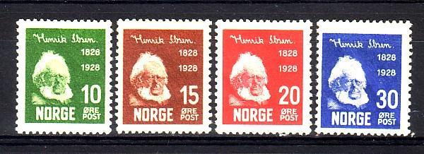 NORVEGE - 128/131 Obl (131 Pli) Cote 14 Euros Depart à 10% - Used Stamps