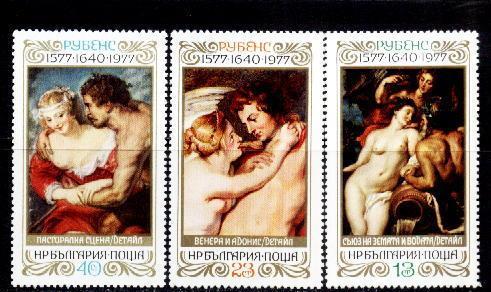 Bulgarie  Yv.no.2336/8 Neufs** (d) - Rubens
