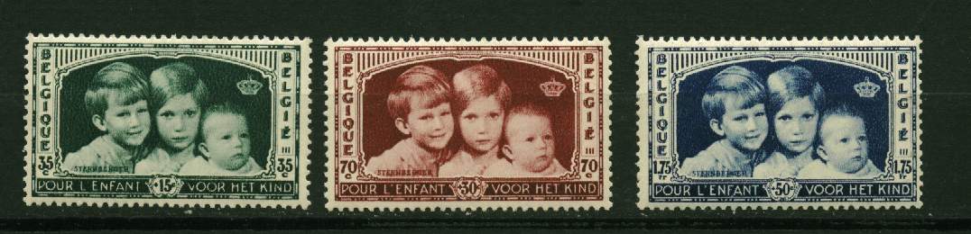 Belgique. Série *  N° 404 à 406 - Effigies Des Enfants Royaux - Unused Stamps