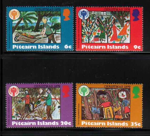 PITCAIRN 1979 CHRISTMAS SET OF 4 + MS NHM - Pitcairninsel