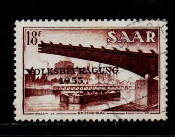 Sarre 1955 - Yv.no. 345 Oblitere (d) - Gebraucht