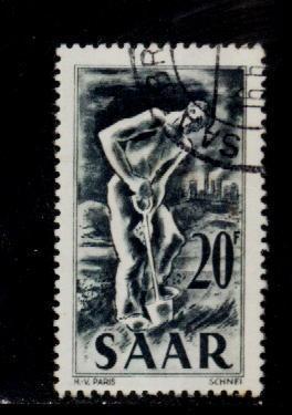 Sarre 1949 - Yv.no. 261 Oblitere(d) - Usados