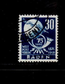 Bade 1949 - Yv.no. 57 Oblitere(d) - Baden
