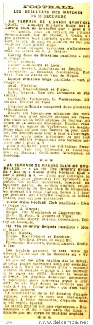 La Dernière Heure La Petite Feuille 24/12/1918 Wilbur Wright Le Mans Grimbergen Woluwe Opwyck Gand Ostende Evere Daring - Documents Historiques