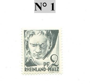 Timbre D"allemagne  Rheinland-pfalz N° 1 - Sammlungen