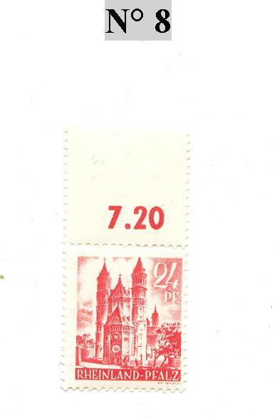 Timbre D"allemagne  Rheinland-pfalz N° 8 - Colecciones