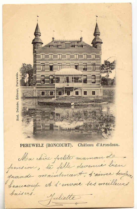 1493 - PERUWELZ - Château D´Arondeau 1900 - Péruwelz