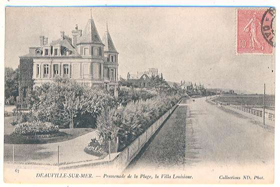 67 - DEAUVILLE SUR MER - Promenade De La Plage, La Villa Louisiane  ND Phot - Dives