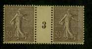 FRANCE Nº 133 A** Paire Millesimee 1903 - Millesimes