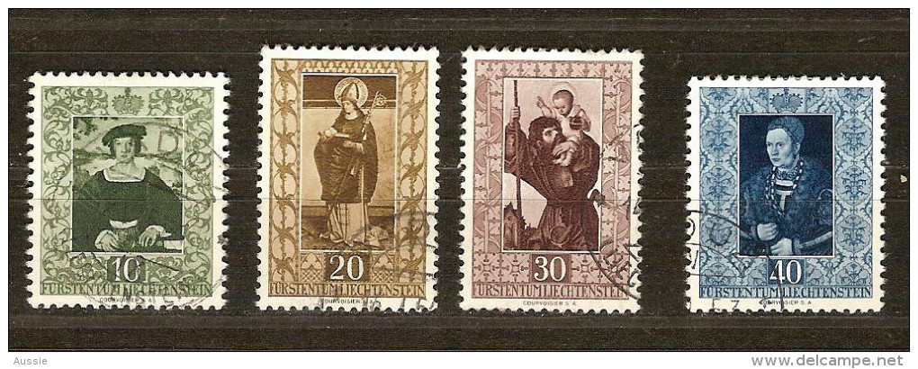 Liechtenstein 1953 Yvertnr.  273-76 (°) Oblitéré Used Cote 75 € - Oblitérés