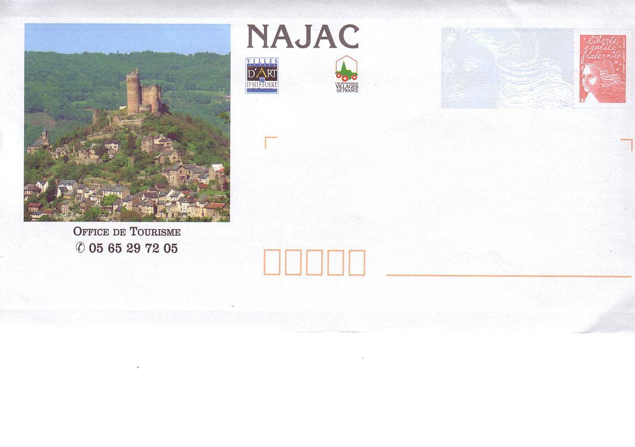 PAP NAJAC (AVEYRON) Format Rectangulaire Avec Illustration également Au Verso - PAP: Aufdrucke/Luquet