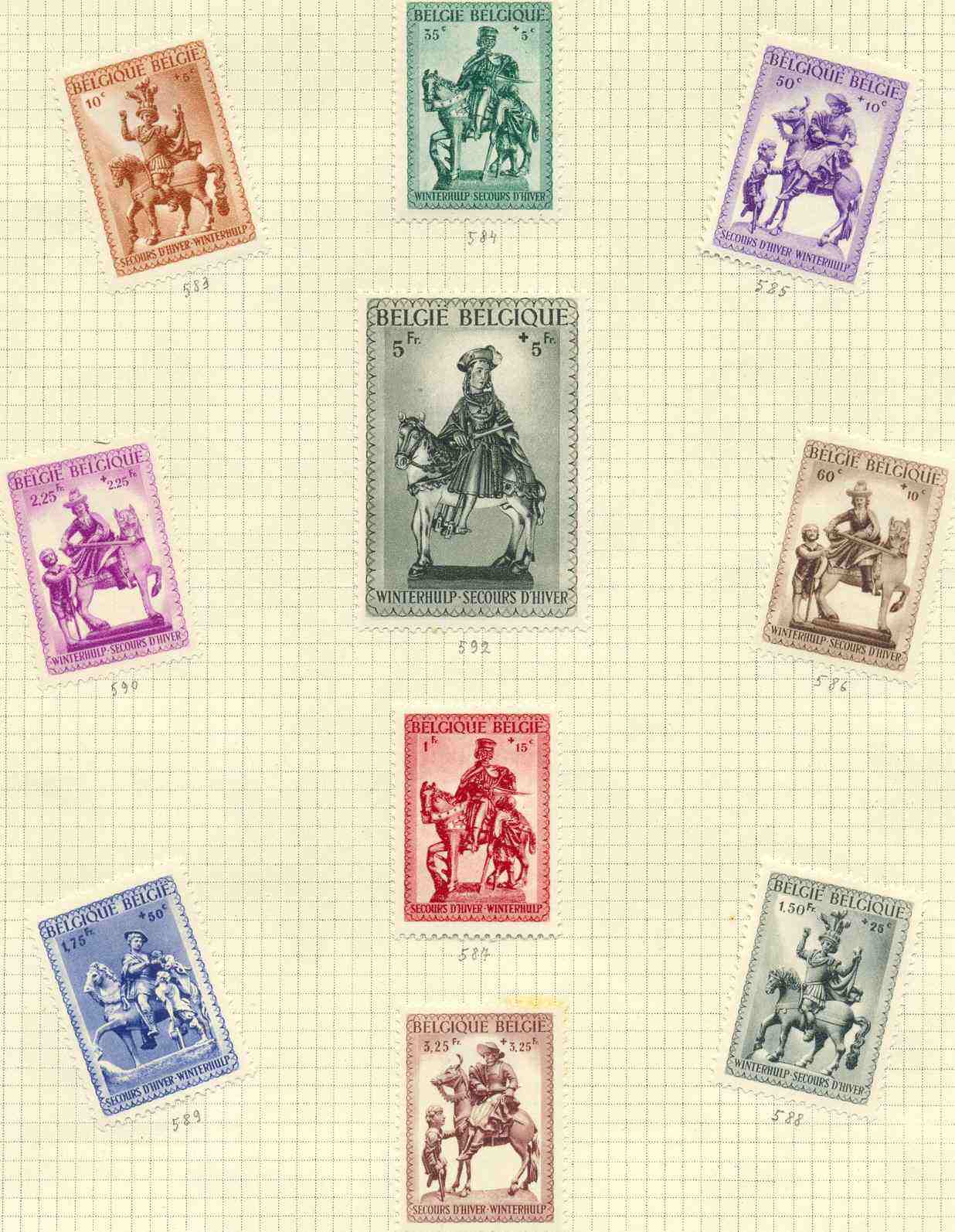 Ocb Nr 583 *- 592 *, Met Scharnier (ocb: 3.25 Euro) - Unused Stamps