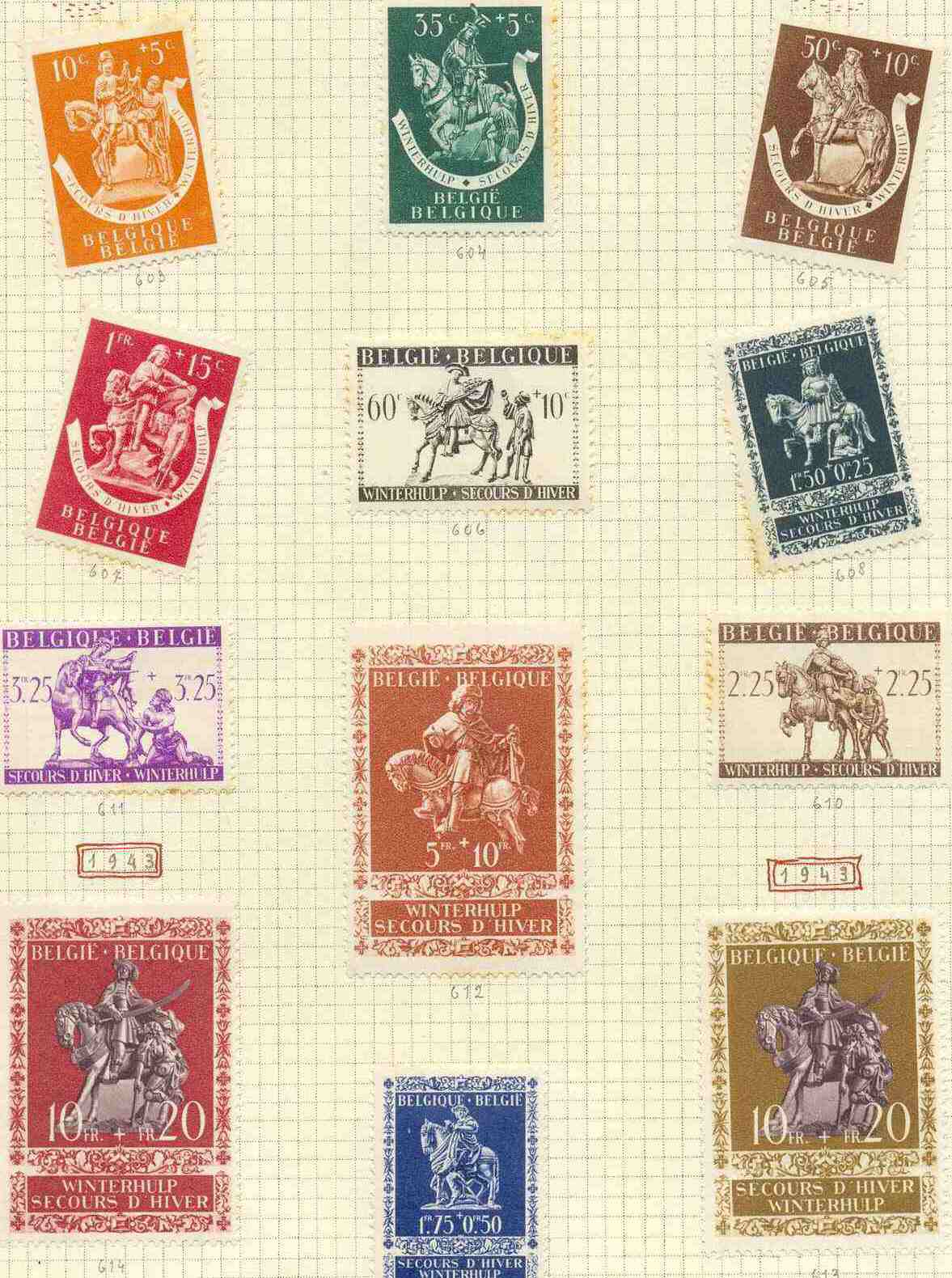 Ocb Nr 603 *- 614 * Met Scharnier (ocb: 6.5 Euro) - Unused Stamps