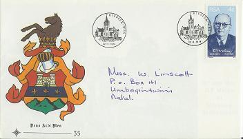 RSA 1974 FDC With Addresse Nr. 35 Malan # 1348 - Covers & Documents