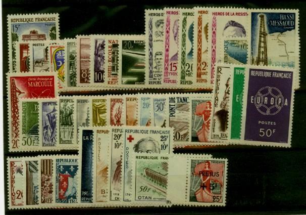 ANNEE 1959 Du Nº 1189 Au 1229 ** 41 Timbres - 1950-1959