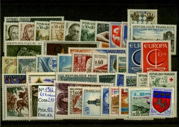 ANNEE 1966 Du Nº 1468 Au 1510 ** 43 Timbres - 1960-1969