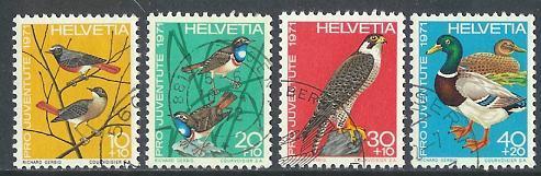 SWITZERLAND 1971 PRO JUVENTUTE Used 960-963 # 1558 - Gebraucht