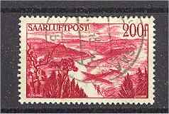 SAAR - 200 Francs Airpost 1948 - Very Fine Used! - Other & Unclassified