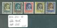 LUXEMBOURG  No Michel 227-231  Oblitéré.  Cote : 90 € - Used Stamps