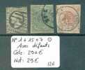 LUXEMBOURG  No Michel 1+15+7 ( Oblitérés ) Avec Défauts. Cote : 290 € - 1859-1880 Armarios