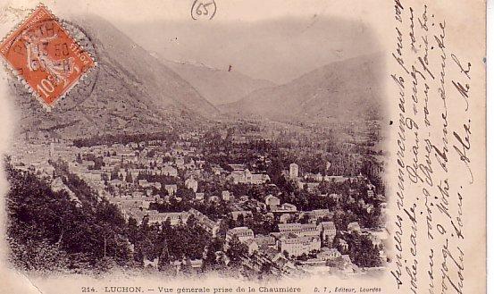 CPA DE LUCHON - VUE GENERALE PRISE DE LA CHAUMIERE - Luchon