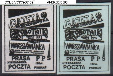 POLAND SOLIDARNOSC SOLIDARITY ROBOTNIK WORKERS NEWSPAPER SET OF 2 (SOLID0109/0563) PRESS PRINT COMMUNICATION - Vignettes Solidarnosc