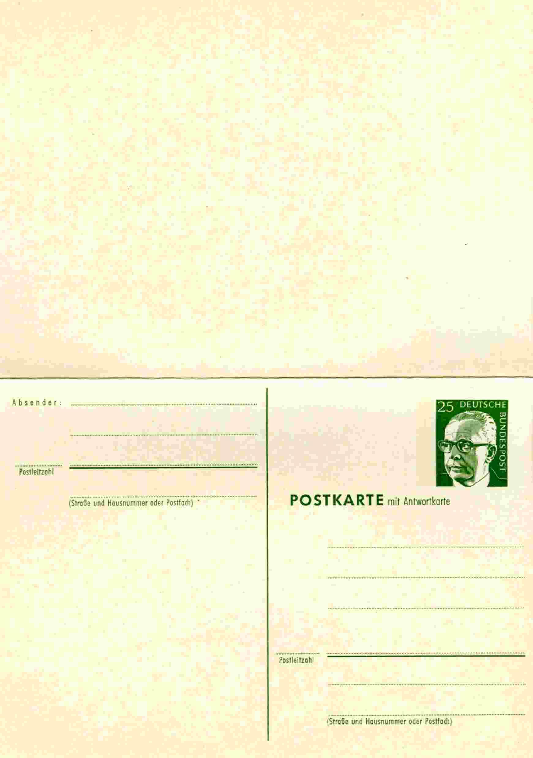 Entier Postal Sur Carte Postale Avec Réponse Payée - Autres & Non Classés