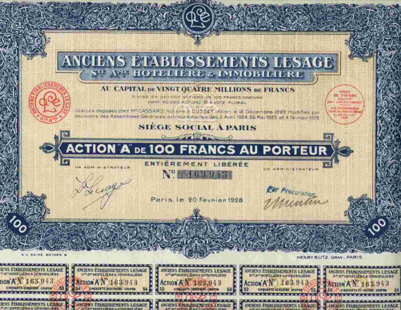 LOT DE 5 X : ANCIENS ETABLISSEMENTS LESAGE - Altri & Non Classificati