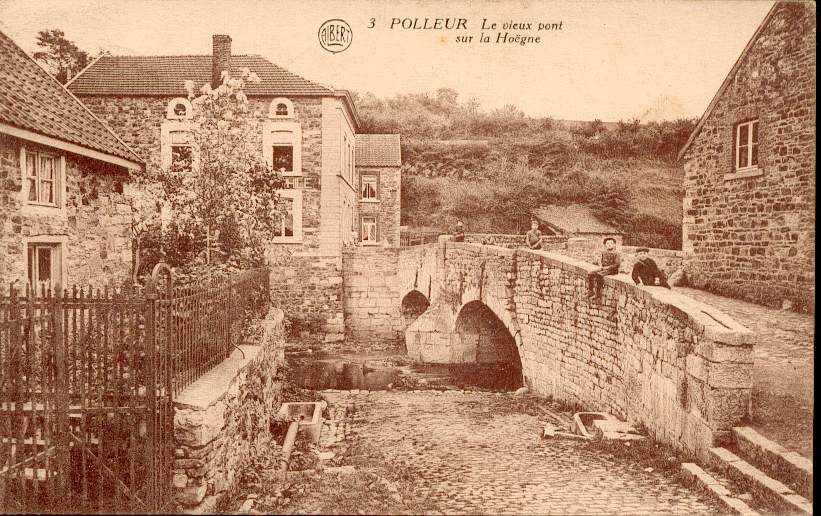 Polleur - Le Vieux Pont Sur Le Hoëgne Utilisée En 1922. TB - Theux