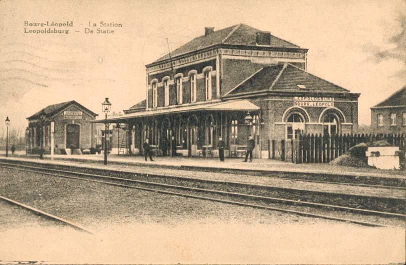 Bourg-Léopold Leopoldsburg - La Gare - De Statie Station Utilisée 1933 - Leopoldsburg