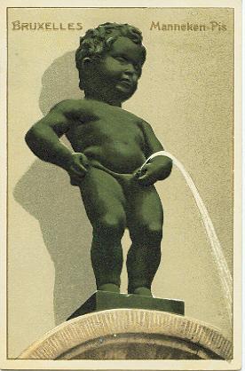 Bruxelles Brussel Manneken-Pis Menneken-Pis Carte En Relief - Berühmte Personen