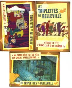 Lot 3 Cpm Cinema Les Triplettes De Belleville - Andere & Zonder Classificatie