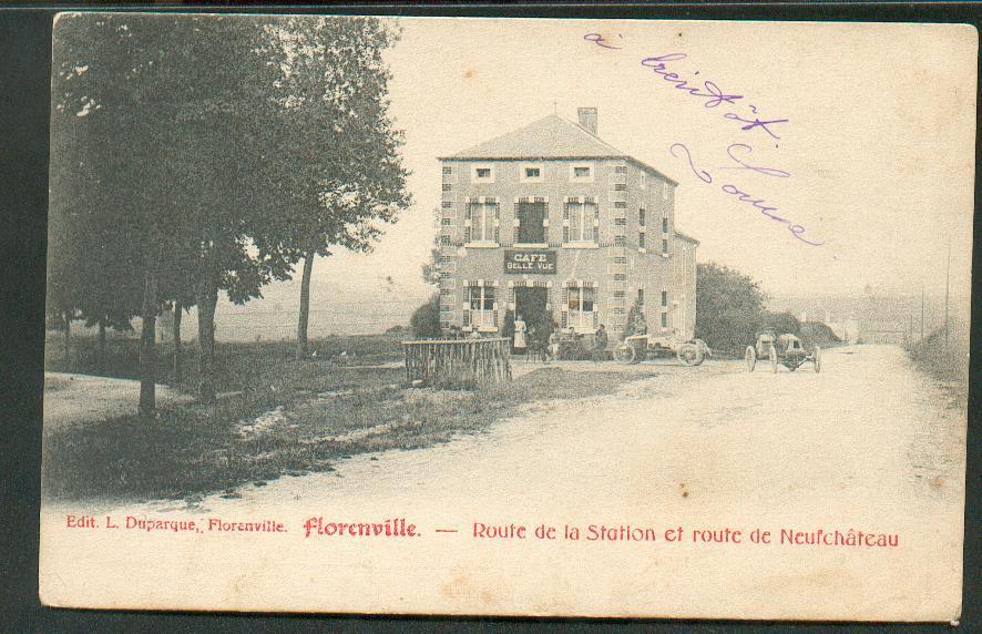 Florenville: Route De La Station Et Route De Neufchâteau 1904 - Florenville
