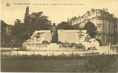 Bruxelles Brussel Ixelles Monument érigé En L´honneur Des Ixellois Morts Pour La Patrie - Elsene - Ixelles