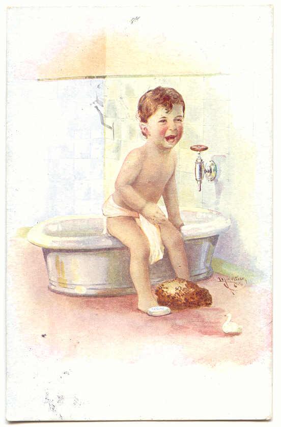 2294 - C. MONESTIER - Un Petit Garçon Au Bain - Monestier, C.