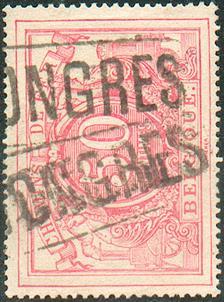 CP N°11 – 50 Cent. Rose, Obl. Gr. Enc. De TONGRES.  TB.  -- 516 - Altri & Non Classificati