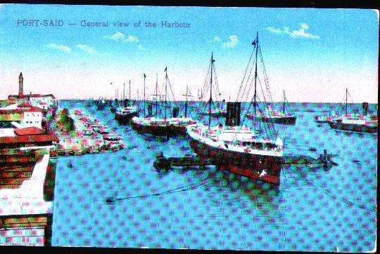 PC **PORT SAID GENERAL VIEW OF THE HARBOUR,EDIT. THE CAIRO POST-CARD TRUST,PH.N.0163,MINT,old - Sonstige & Ohne Zuordnung