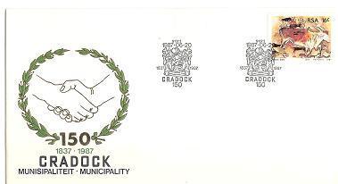 RSA 1987 Unofficial Enveloppe Cradock Municipality #1632 - Covers & Documents