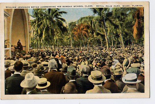 William Jennings Bryan Adressing His Sunday School Class, Miami - Miami