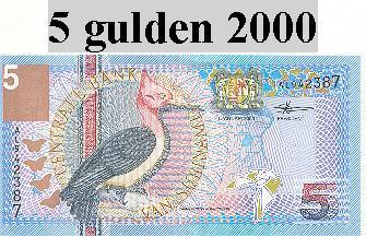 Billet De Surinam  5 Gulden 2000 - Surinam