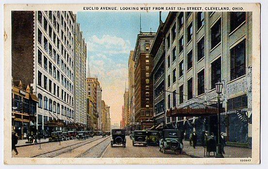 Euclid Avenue, Looking West From East 13th St, Cleveland, Ohio - Cleveland