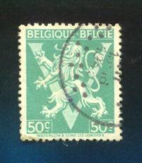 Belgique 1945 Y Et T N 678 Obl. Lion Heraldique - Usados